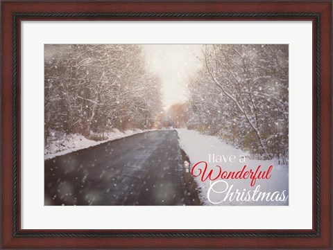 Framed Wonderful Christmas Print