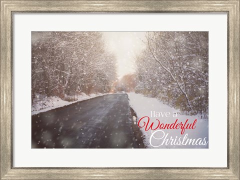 Framed Wonderful Christmas Print