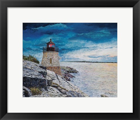 Framed Castle Bay Light Print