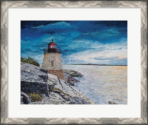 Framed Castle Bay Light Print