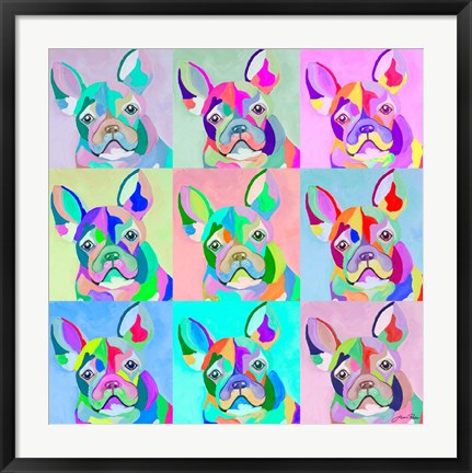 Framed Pup Art Print