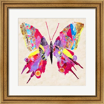 Framed Brilliant Butterfly II Print