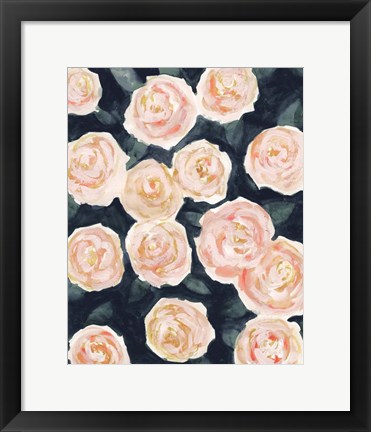 Framed Peach Petals II Print