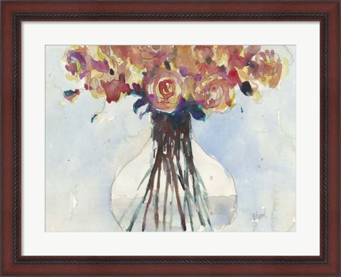 Framed Faded Roses I Print