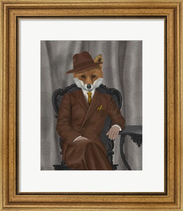 Framed Fox 1930s Gentleman Print