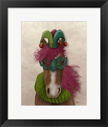 Framed Horse Strawberry Fool Print