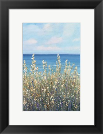 Framed Flowers at the Coast I Print