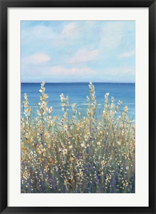 Framed Flowers at the Coast I Print