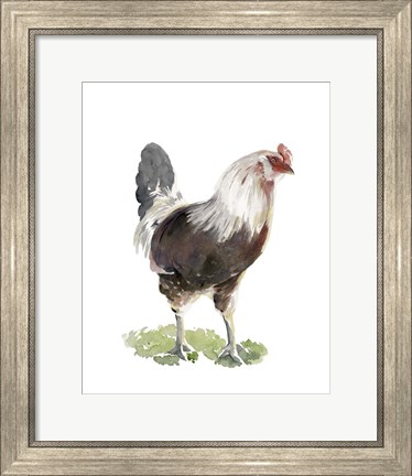 Framed Chicken Dance I Print