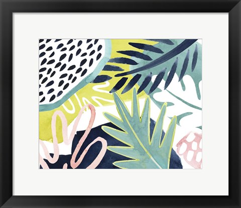 Framed Tropical Salve I Print