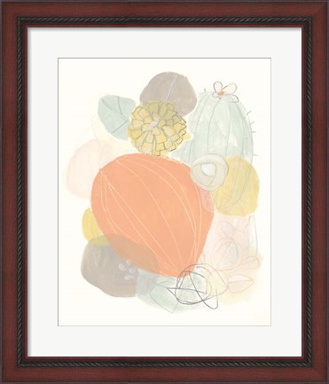 Framed Abstract Succulents I Print