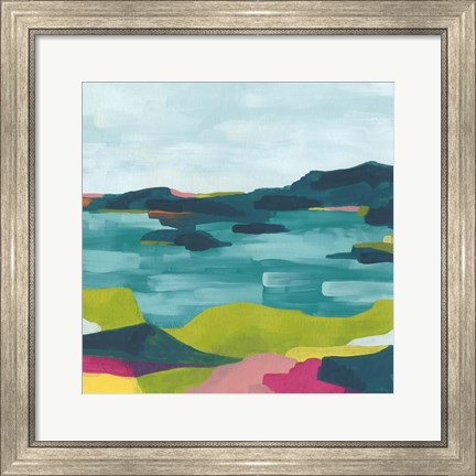 Framed Kaleidoscope Coast I Print