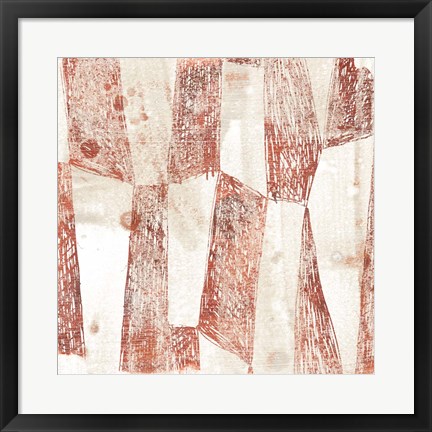 Framed Red Earth Textile VII Print