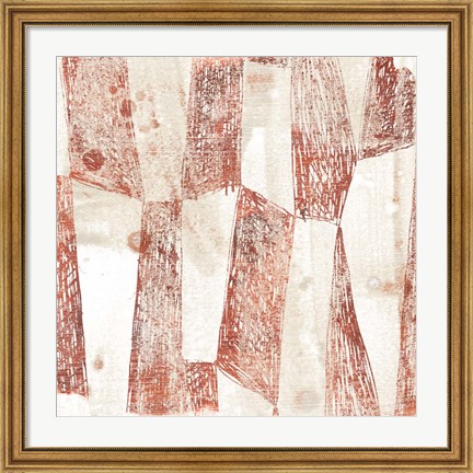 Framed Red Earth Textile VII Print