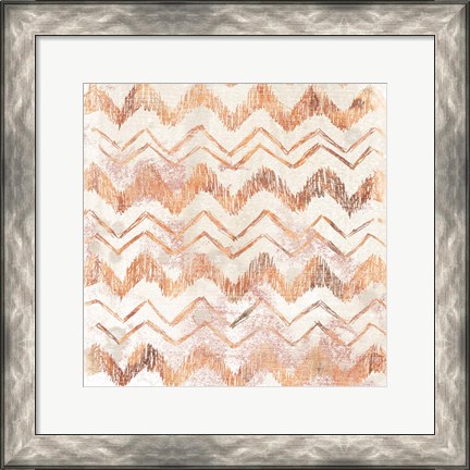 Framed Red Earth Textile VIII Print