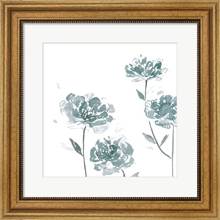Framed Traces of Flowers I Print