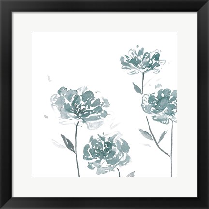 Framed Traces of Flowers I Print