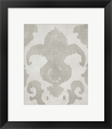 Framed Shadow Ikat II Print