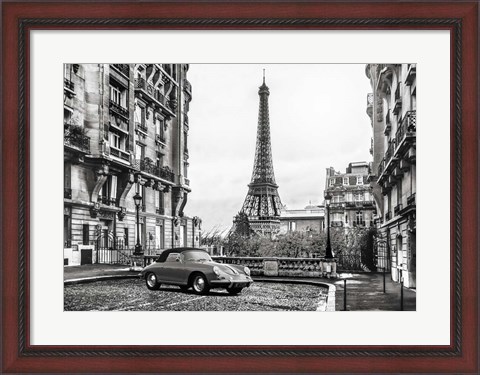 Framed Roadster in Paris Print