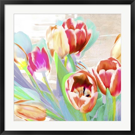 Framed I Dreamt of Tulips (detail) Print