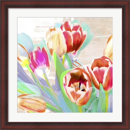 Framed I Dreamt of Tulips (detail) Print