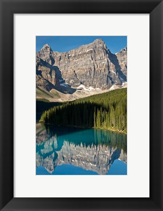 Framed Morning, Moraine Lake, Reflection, Canadian Rockies, Alberta, Canada Print