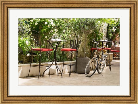 Framed Southern France, St Remy Sidewalk Cafes Print