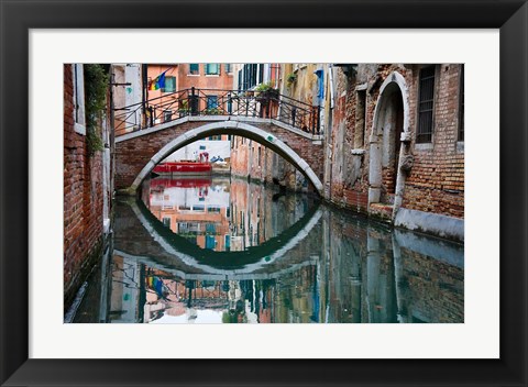 Framed Italy, Venice, Canal Print