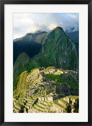 Framed Peru, Machu Picchu, Morning Print