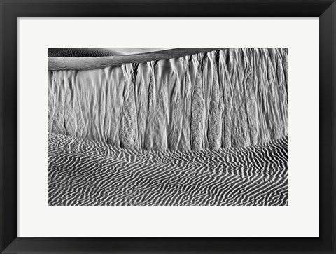 Framed California, Valley Dunes Wall (BW) Print