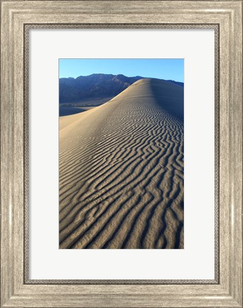 Framed Mesquite Dunes, Death Valley Np, California Print