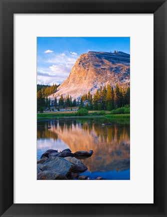 Framed Lembert Dome And The Tuolumne River Print