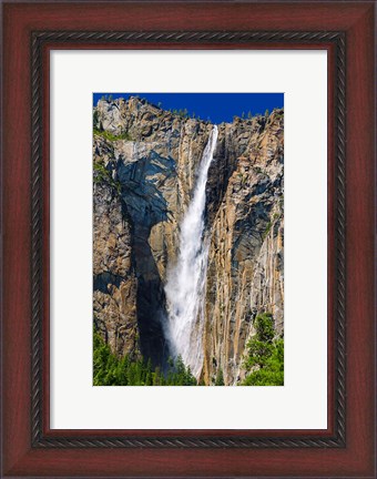 Framed Ribbon Falls, California Print