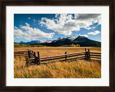 Framed Dallas Divide, Last Dollar Ranch, Colorado Print