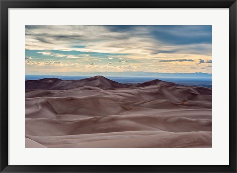 Framed Great Sand Dunes National Park And Sangre Cristo Mountains, Colorado Print
