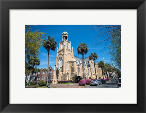 Framed Congregation Mickve Israel, Synagogue, Savannah, Georgia Print