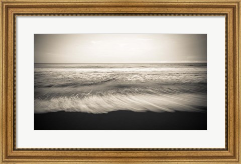 Framed Waipio Valley Beach, Hamakua Coast, Hawaii Print