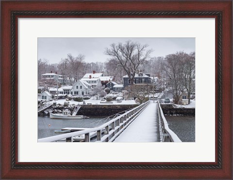 Framed Cape Ann In The Winter, Massachusetts Print