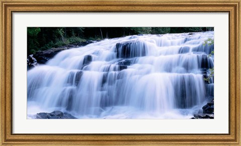 Framed Wide Cascade Of Bond Falls On The Ontonagon River Print