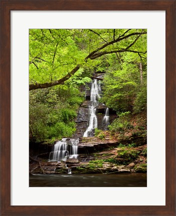 Framed Tom Branch Falls, North Carolina Print