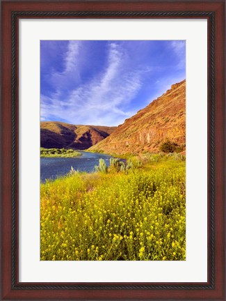 Framed John Day River Landscape, Oregon Print