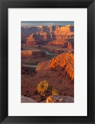 Framed Sunrise On The Colorado River, Utah Print