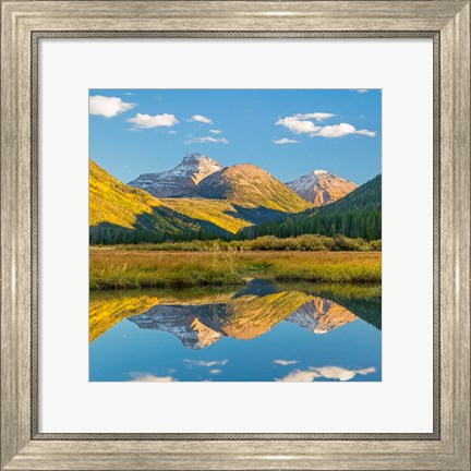 Framed River Reflection Of The Wasatch Cache National Forest Print