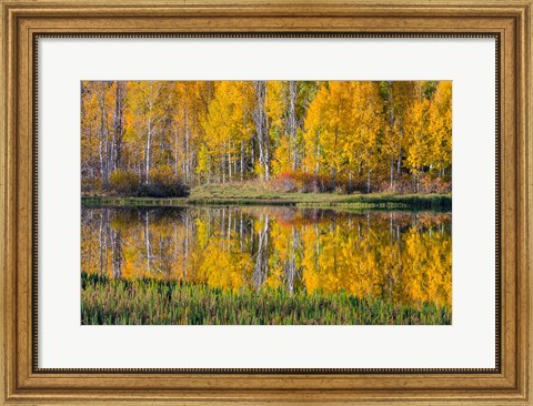 Framed Round Lake Panorama, Utah Print