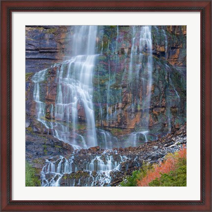 Framed Rainbow View Of Bridal Veil Falls, Utah Print