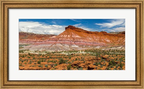 Framed Panorama Of The Grand Staircase-Escalante National Monument Print