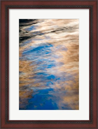 Framed Abstract Design Canyon Walls And Sky Reflections, Utah Print