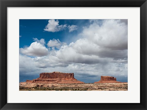 Framed Mesas And Thunderclouds Over The Colorado Plateau, Utah Print