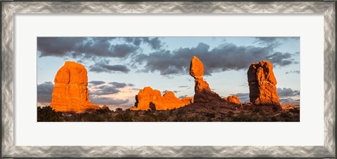 Framed Arches National Park Balanced Rock Panorama, Utah Print