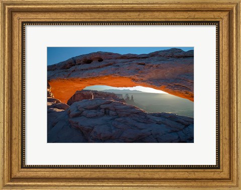Framed Overlook Vista Through Mesa Arch, Utah Print
